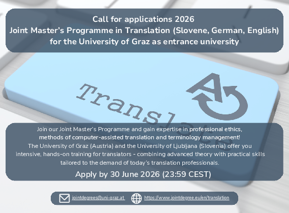 Call for applications 2026 - Translation (Slovene, German, English ...